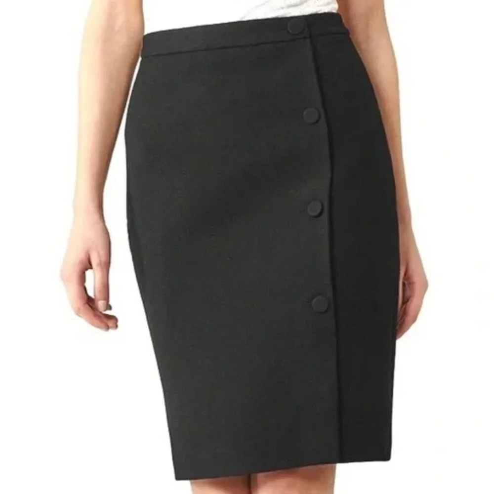 Reiss Ricky Button-Front Pencil Skirt - Picture 2 of 8